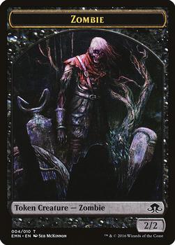 2016 Magic the Gathering Eldritch Moon - Tokens #004/010 Zombie Front