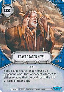 2017 Fantasy Flight Games Star Wars Destiny Spirit of Rebellion #104 Krayt Dragon Howl Front
