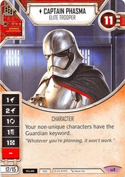 2016 Fantasy Flight Games Star Wars Destiny Awakenings #1 Captain Phasma - Elite Trooper Front