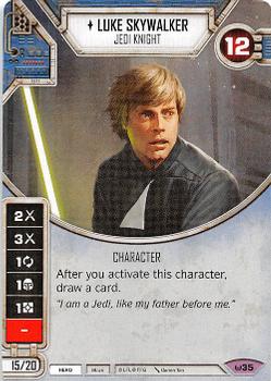 2016 Fantasy Flight Games Star Wars Destiny Awakenings #35 Luke Skywalker - Jedi Knight Front