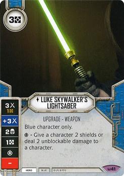 2016 Fantasy Flight Games Star Wars Destiny Awakenings #41 Luke Skywalker's Lightsaber Front