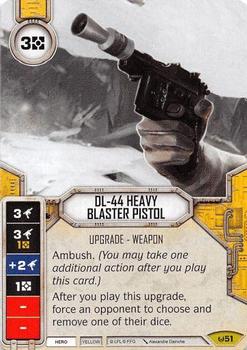 2016 Fantasy Flight Games Star Wars Destiny Awakenings #51 DL-44 Heavy Blaster Pistol Front