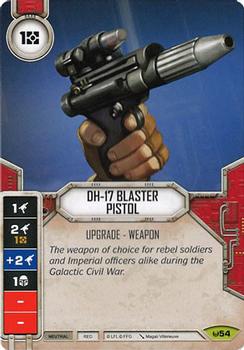 2016 Fantasy Flight Games Star Wars Destiny Awakenings #54 DH-17 Blaster Pistol Front