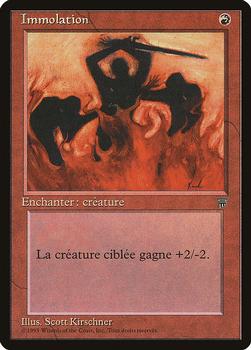 1995 Magic the Gathering Renaissance French #NNO Immolation Front