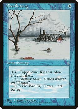 1995 Magic the Gathering Renaissance German #NNO Überflutung Front