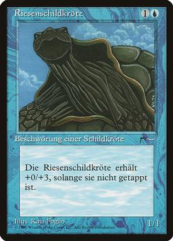 1995 Magic the Gathering Renaissance German #NNO Riesenschildkröte Front