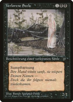 1995 Magic the Gathering Renaissance German #NNO Verlorene Seele Front