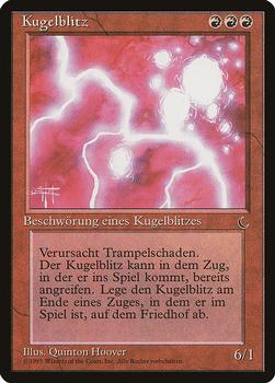 1995 Magic the Gathering Renaissance German #NNO Kugelblitz Front