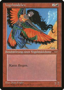 1995 Magic the Gathering Renaissance German #NNO Vogelmädchen Front