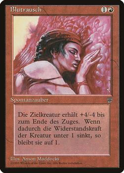 1995 Magic the Gathering Renaissance German #NNO Blutrausch Front