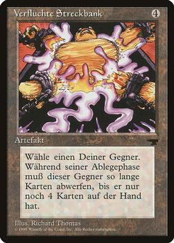 1995 Magic the Gathering Renaissance German #NNO Verfluchte Streckbank Front