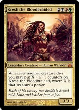 2011 Magic the Gathering From the Vault: Legends #5 Kresh the Bloodbraided Front