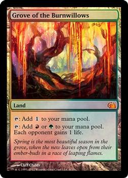 2012 Magic the Gathering From the Vault: Realms #8 Grove of the Burnwillows Front