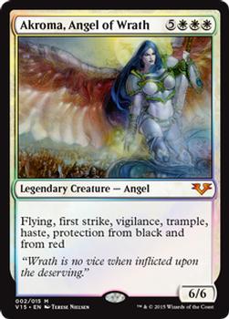 2015 Magic the Gathering From the Vault: Angels #002 Akroma, Angel of Wrath Front