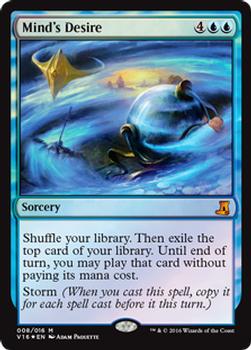 2016 Magic the Gathering From the Vault: Lore #008 Mind's Desire Front