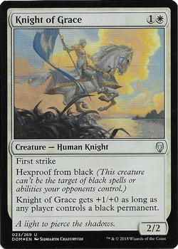 2018 Magic the Gathering Dominaria - Foil #23 Knight of Grace Front
