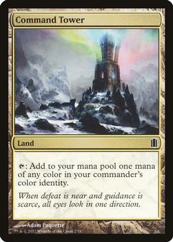 2012 Magic the Gathering Commander's Arsenal #2 Command Tower Front