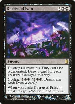 2012 Magic the Gathering Commander's Arsenal #3 Decree of Pain Front