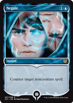 2018 Magic the Gathering Signature Spellbook: Jace #007 Negate Front