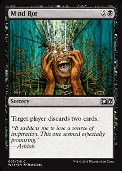 2016 Magic the Gathering Welcome Deck #007 Mind Rot Front
