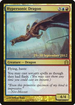 2012 Magic the Gathering Return to Ravnica - Prerelease Promos #170 Hypersonic Dragon Front