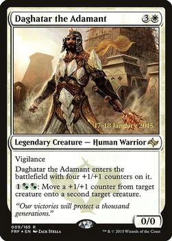 2015 Magic the Gathering Fate Reforged - Prerelease Promos #009 Daghatar the Adamant Front