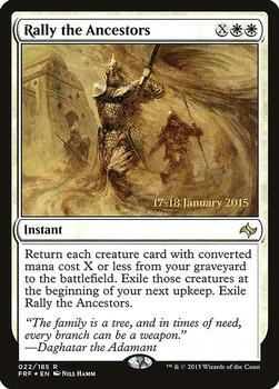 2015 Magic the Gathering Fate Reforged - Prerelease Promos #022 Rally the Ancestors Front