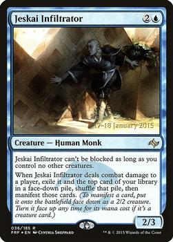 2015 Magic the Gathering Fate Reforged - Prerelease Promos #036 Jeskai Infiltrator Front