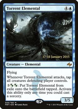 2015 Magic the Gathering Fate Reforged - Prerelease Promos #056 Torrent Elemental Front