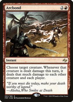2015 Magic the Gathering Fate Reforged - Prerelease Promos #091 Arcbond Front