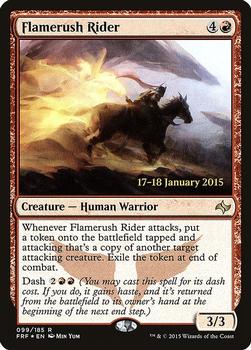 2015 Magic the Gathering Fate Reforged - Prerelease Promos #099 Flamerush Rider Front