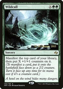 2015 Magic the Gathering Fate Reforged - Prerelease Promos #146 Wildcall Front