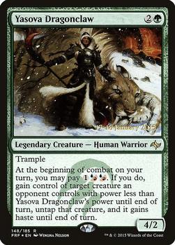 2015 Magic the Gathering Fate Reforged - Prerelease Promos #148 Yasova Dragonclaw Front