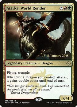 2015 Magic the Gathering Fate Reforged - Prerelease Promos #149 Atarka, World Render Front