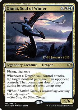 2015 Magic the Gathering Fate Reforged - Prerelease Promos #156 Ojutai, Soul of Winter Front
