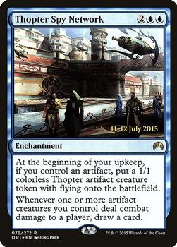 2015 Magic the Gathering Magic Origins - Prerelease Promos #079 Thopter Spy Network Front