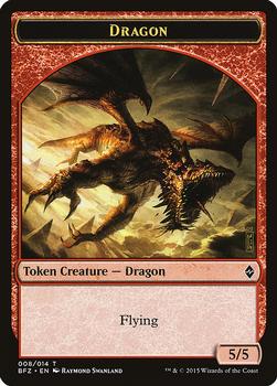 2015 Magic the Gathering Battle For Zendikar - Tokens #008/014 Dragon Front