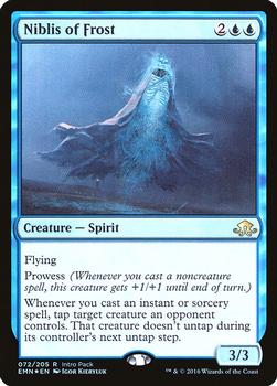 2016 Magic the Gathering Eldritch Moon - Intro Pack Promos #072 Niblis of Frost Front