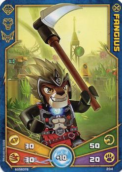 2014 Lego Legends of Chima Deck 2 #204 Fangius Front