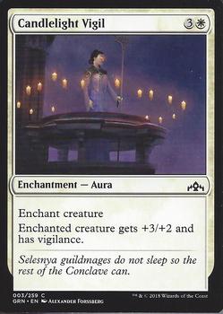 2018 Magic the Gathering Guilds of Ravnica #003 Candlelight Vigil Front