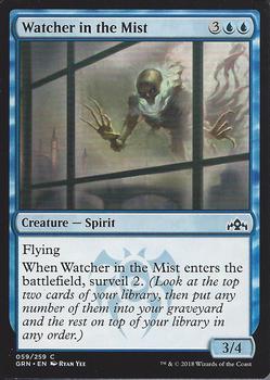 2018 Magic the Gathering Guilds of Ravnica #059 Watcher in the Mist Front