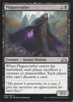 2018 Magic the Gathering Guilds of Ravnica #082 Plaguecrafter Front
