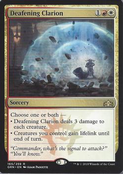 2018 Magic the Gathering Guilds of Ravnica #165 Deafening Clarion Front