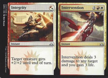 2018 Magic the Gathering Guilds of Ravnica #227 Integrity / Intervention Front