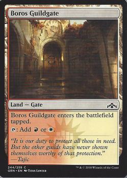 2018 Magic the Gathering Guilds of Ravnica #244 Boros Guildgate Front