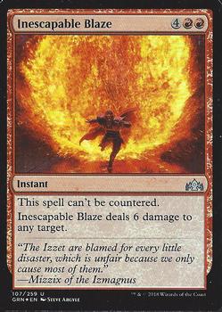 2018 Magic the Gathering Guilds of Ravnica - Foil #107 Inescapable Blaze Front