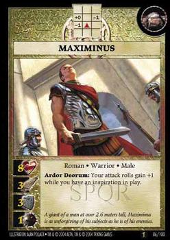 2005 Anachronism - Set 1 #86 Maximinus Front