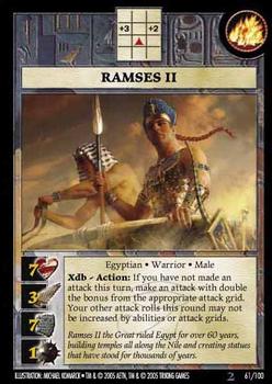 2005 Anachronism - Set 2 #61 Ramses II Front