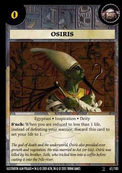 2005 Anachronism - Set 2 #67 Osiris Front