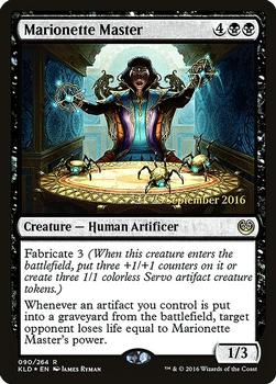 2016 Magic the Gathering Kaladesh - Prerelease Promos #90 Marionette Master Front